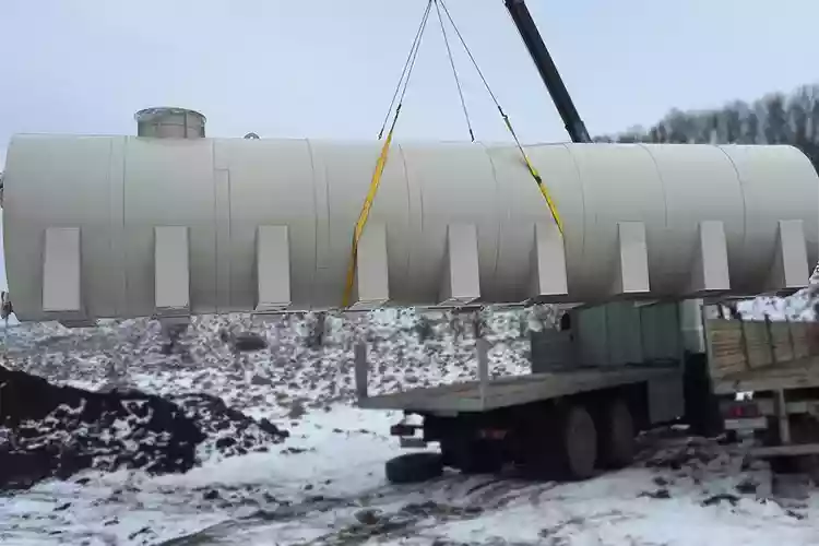 Монтаж питьевой ёмкости объёмом 85 м3