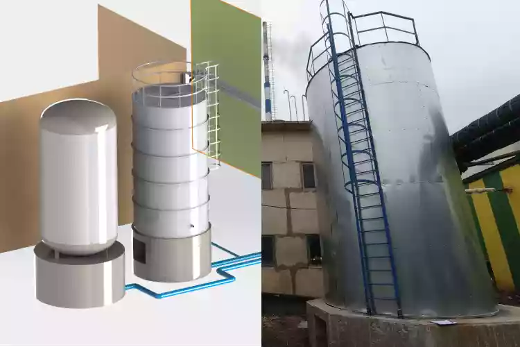 Вертикальные ёмкости для воды с теплоизоляцией